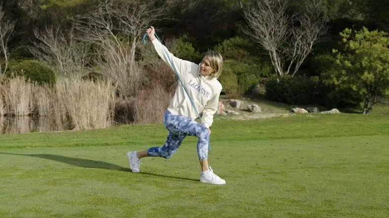 Le petit élastique bleu :  L'échauffement