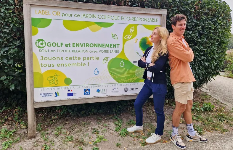 Le champion du monde Pierre-Ambroise Bosse découvre les actions éco-responsables de la ffgolf