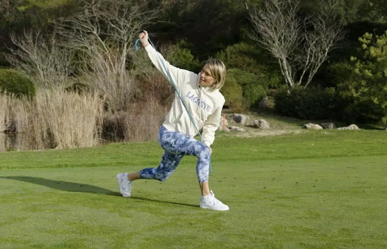 S'échauffer avec un élastique